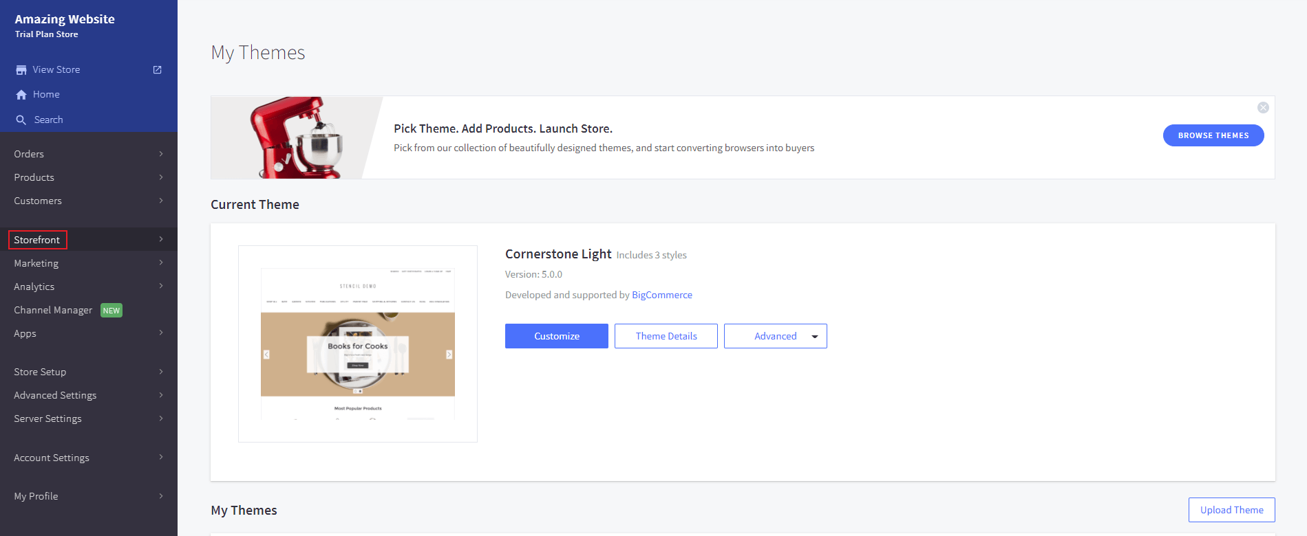 Screenshot of instruction